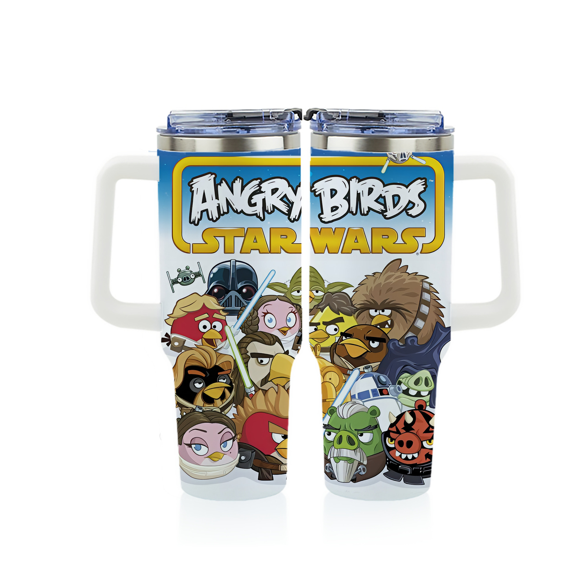 （画像用） Angry Birds アングリーバード 1200ｍLフルプリント車用タンブラー