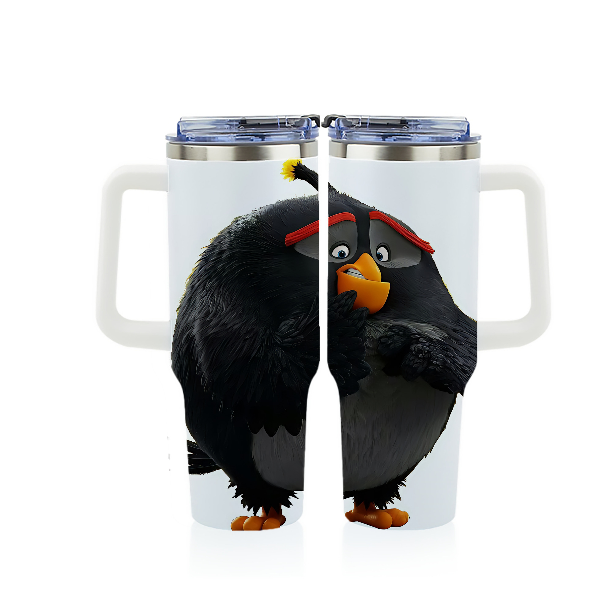 （画像用） Angry Birds アングリーバード 1200ｍLフルプリント車用タンブラー