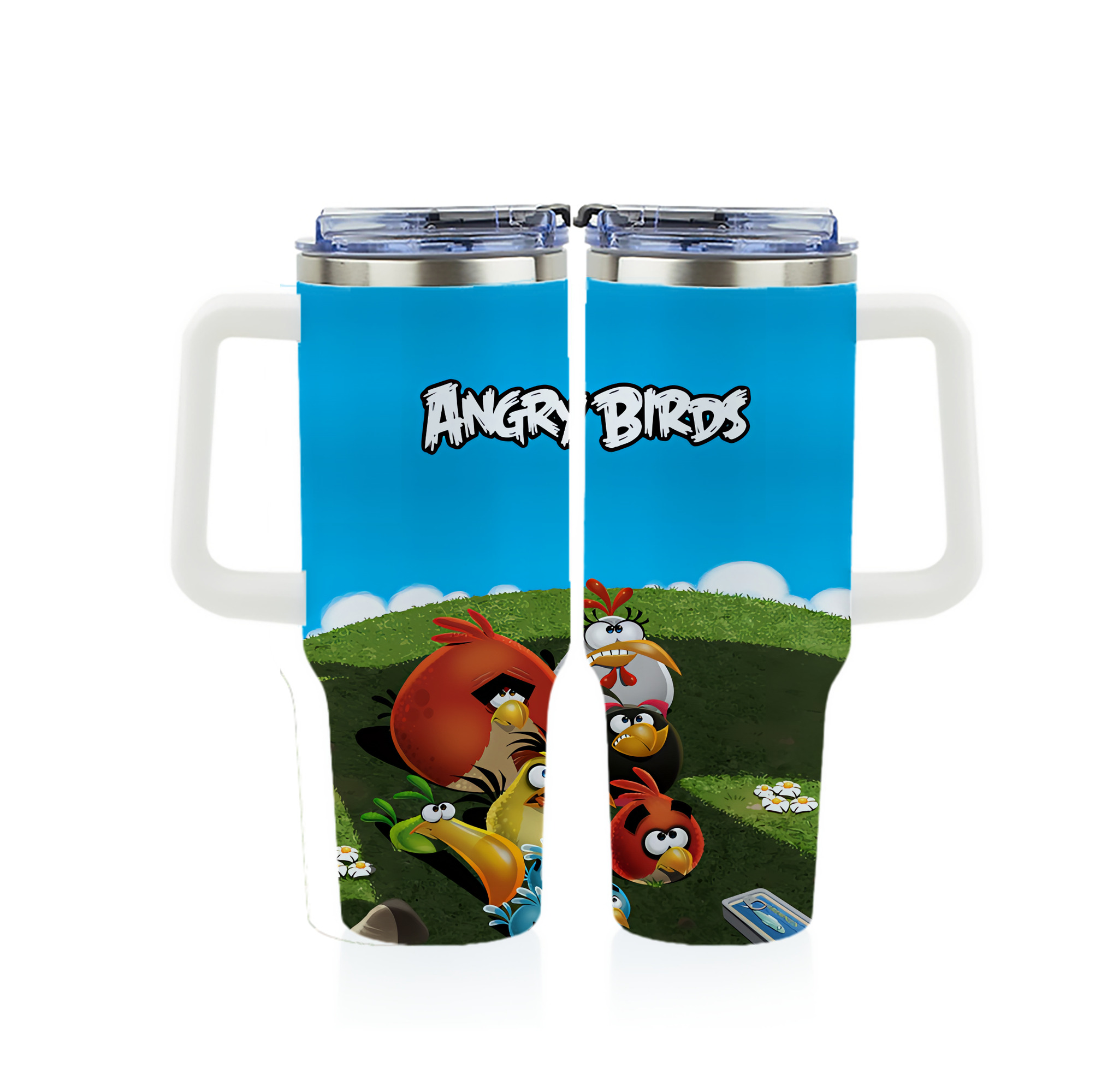 （画像用） Angry Birds アングリーバード 1200ｍLフルプリント車用タンブラー