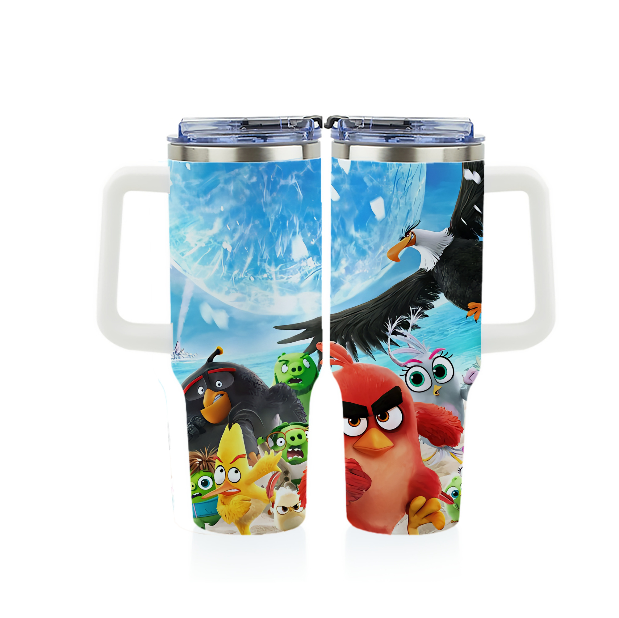 （画像用） Angry Birds アングリーバード 1200ｍLフルプリント車用タンブラー