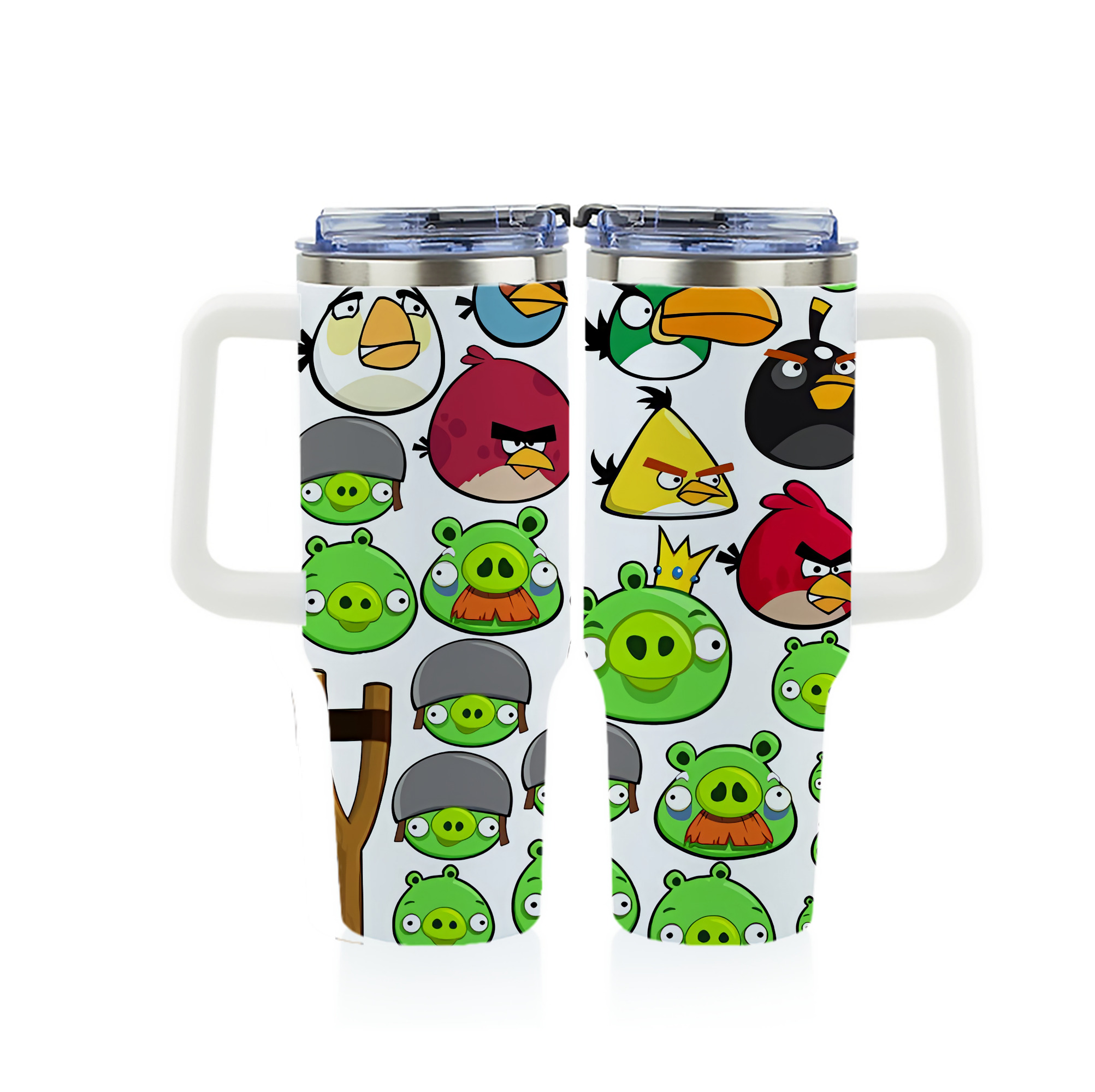 （画像用） Angry Birds アングリーバード 1200ｍLフルプリント車用タンブラー