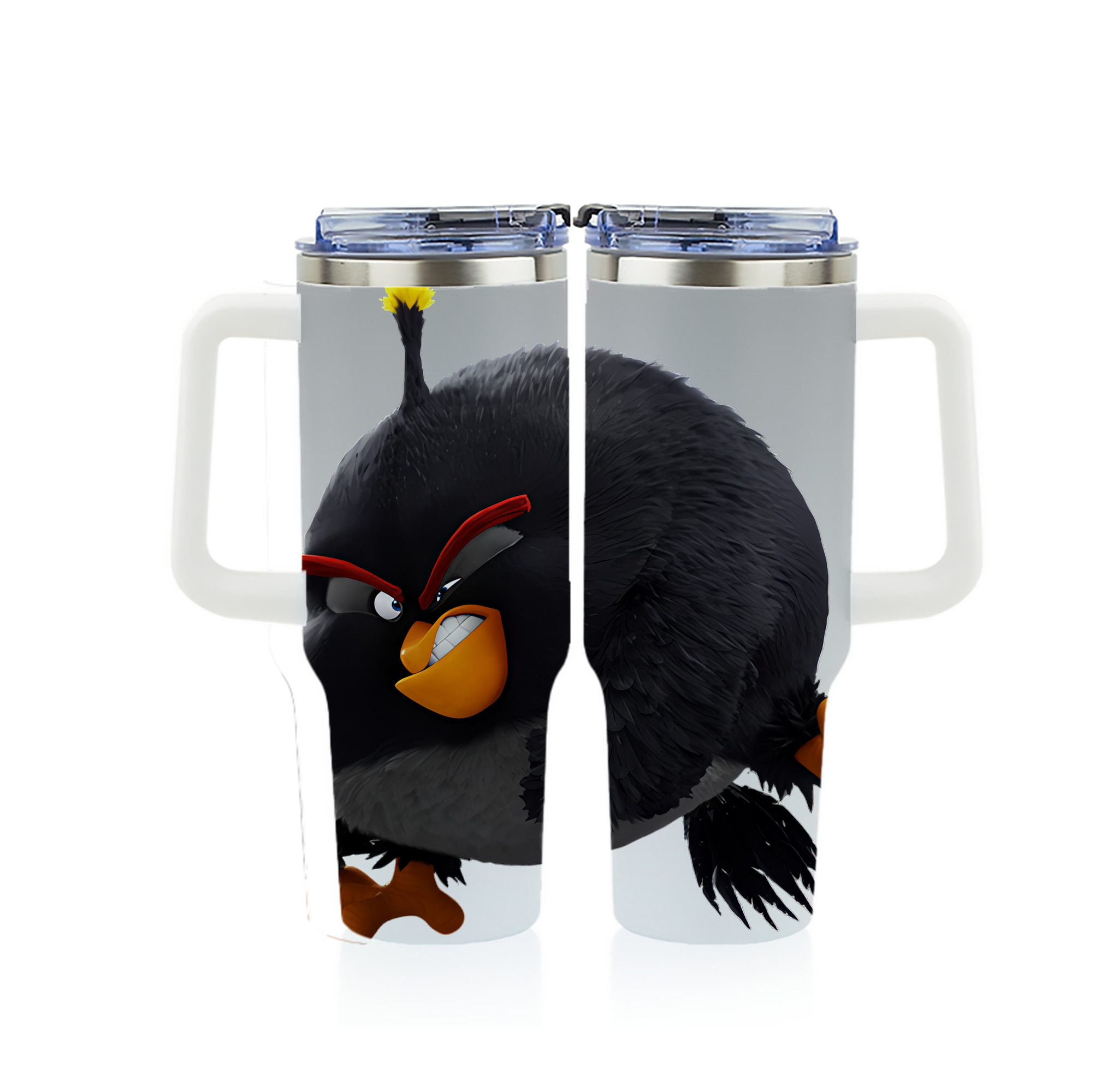 （画像用） Angry Birds アングリーバード 1200ｍLフルプリント車用タンブラー
