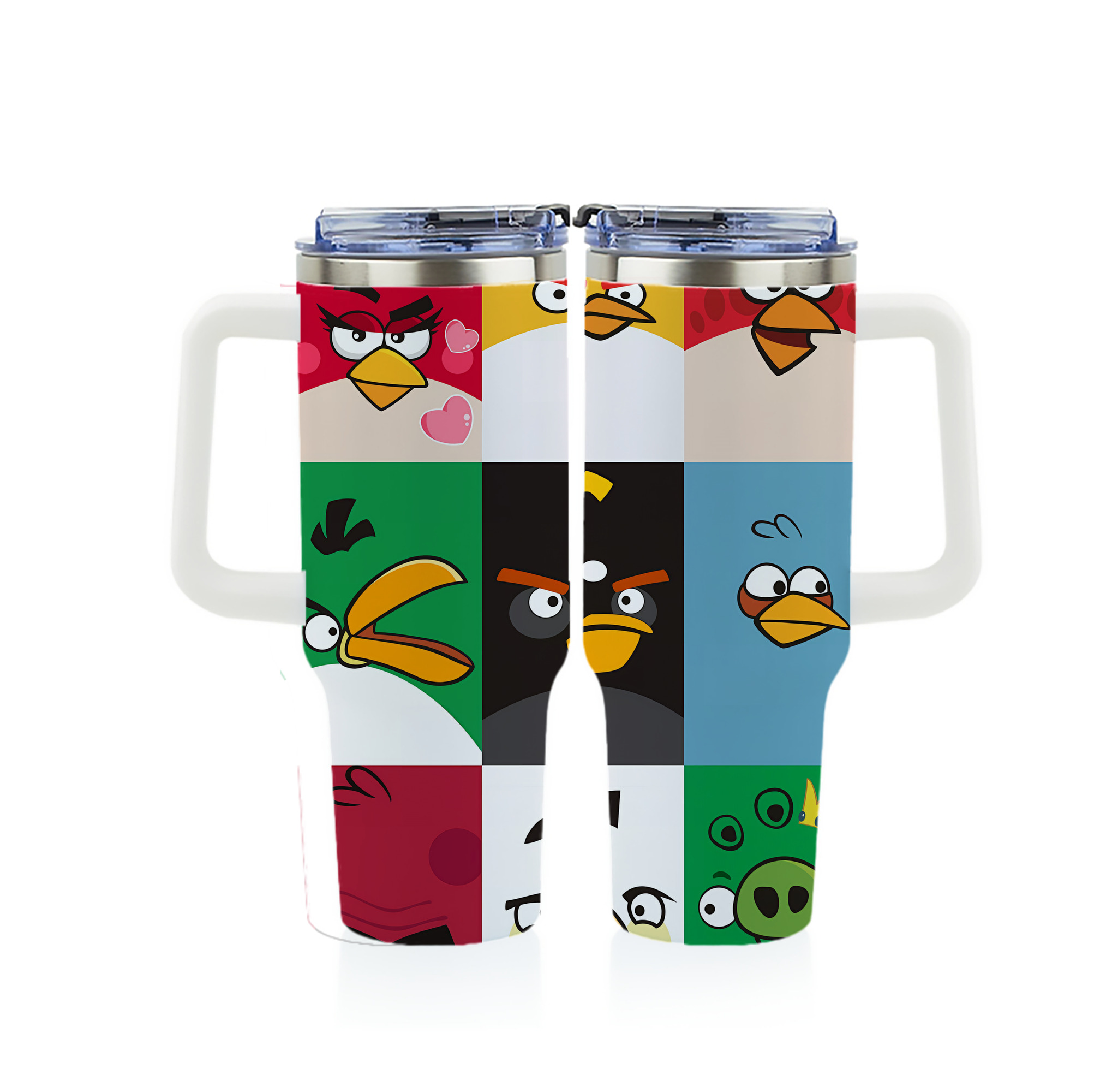 （画像用） Angry Birds アングリーバード 1200ｍLフルプリント車用タンブラー