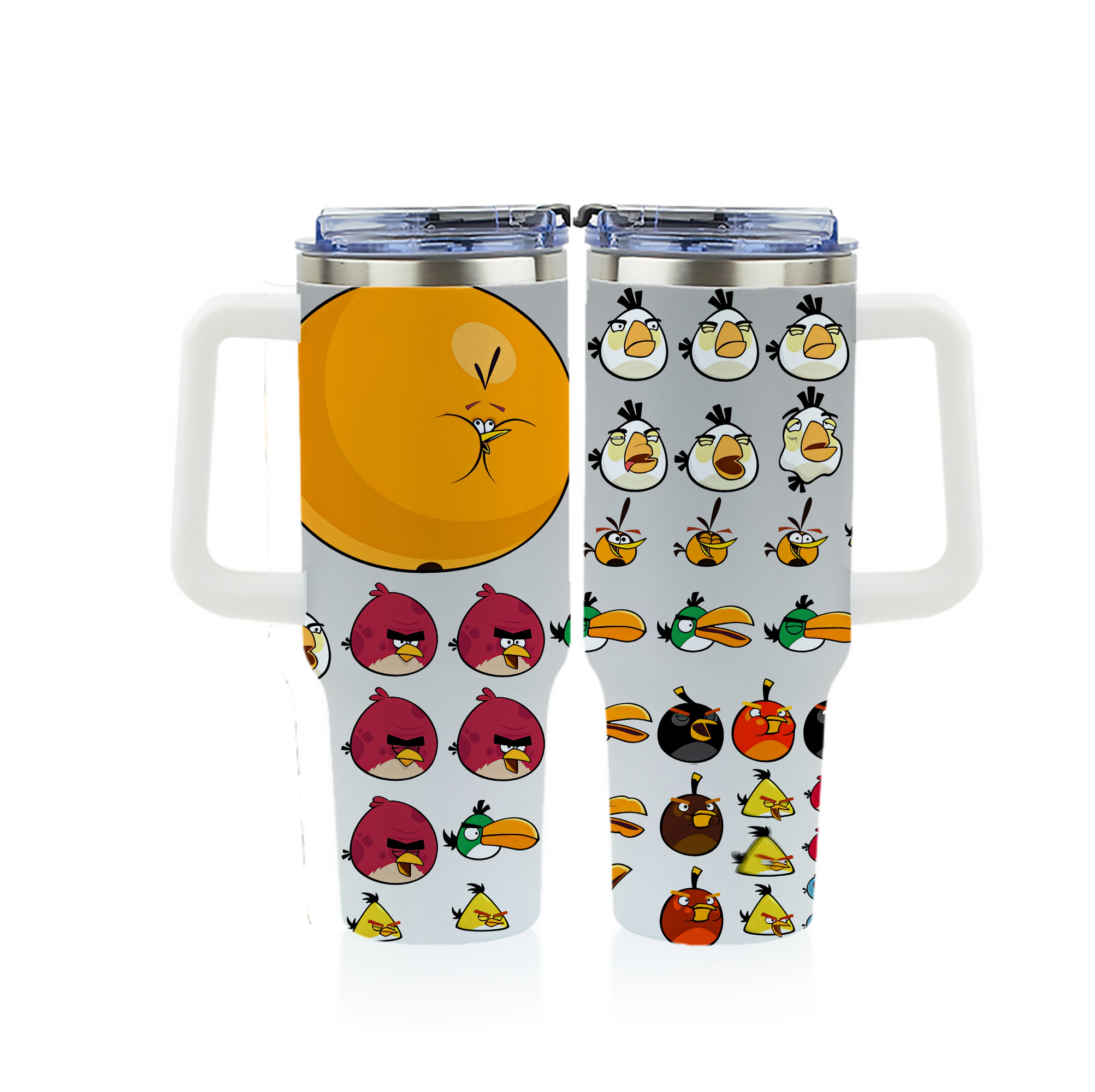（画像用） Angry Birds アングリーバード 1200ｍLフルプリント車用タンブラー