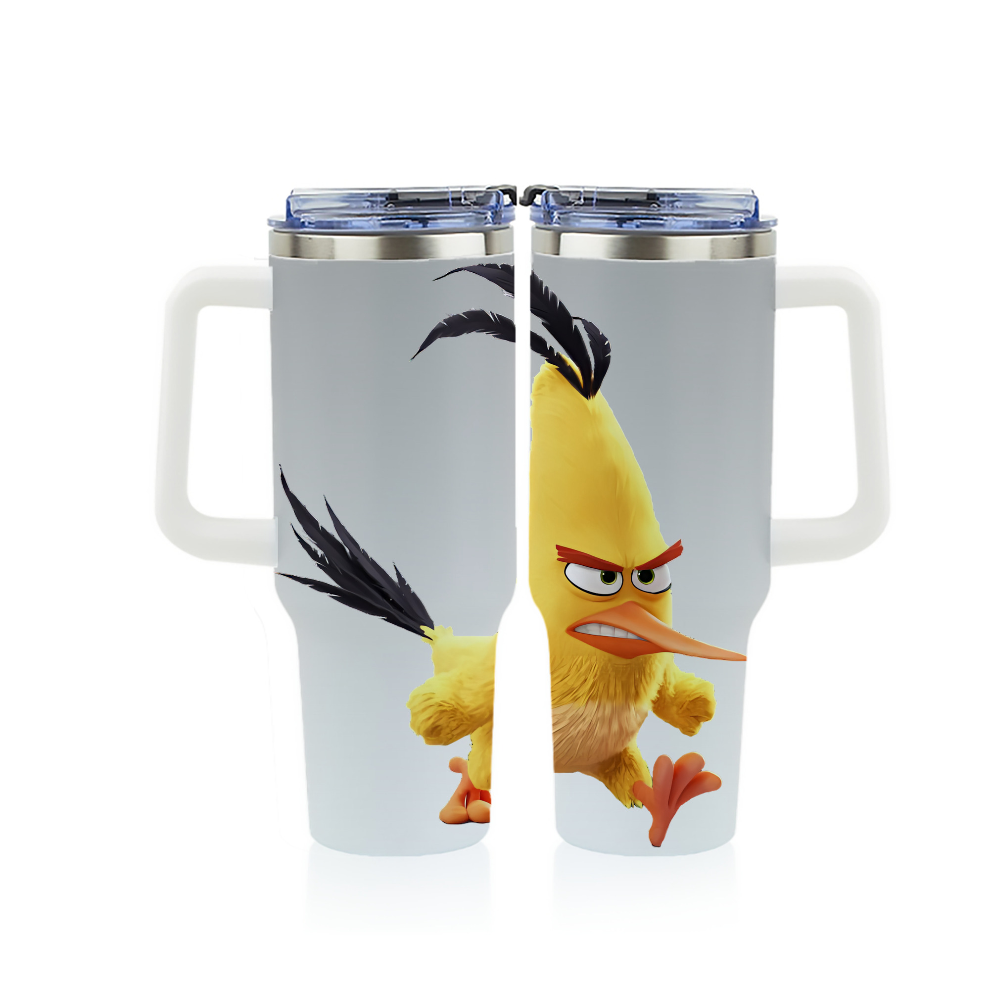 （画像用） Angry Birds アングリーバード 1200ｍLフルプリント車用タンブラー