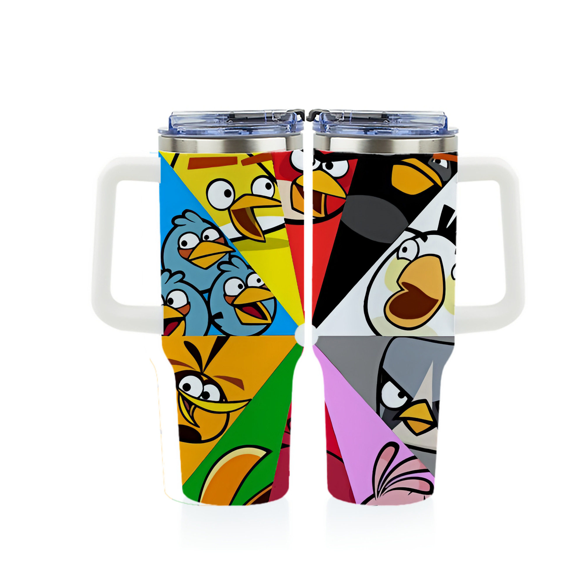（画像用） Angry Birds アングリーバード 1200ｍLフルプリント車用タンブラー
