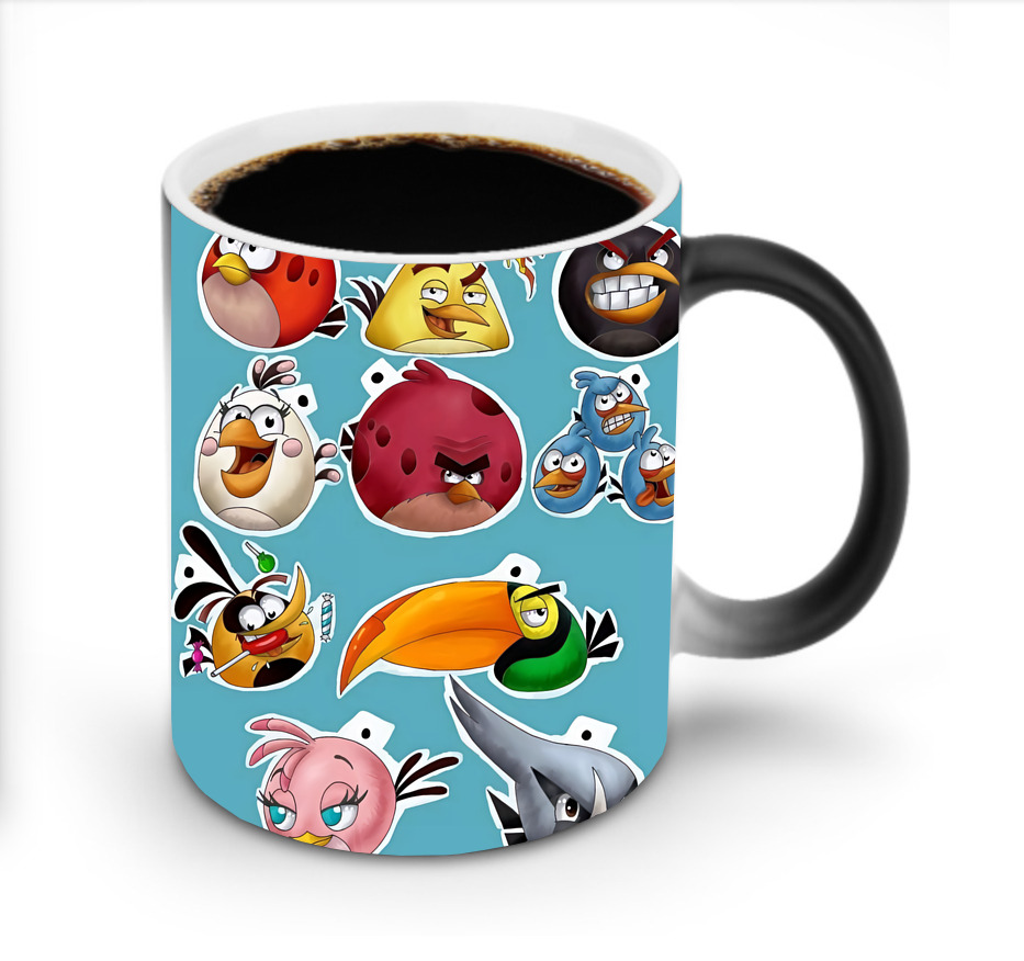 （画像用） Angry Birds アングリーバード 温度変色マグカップ