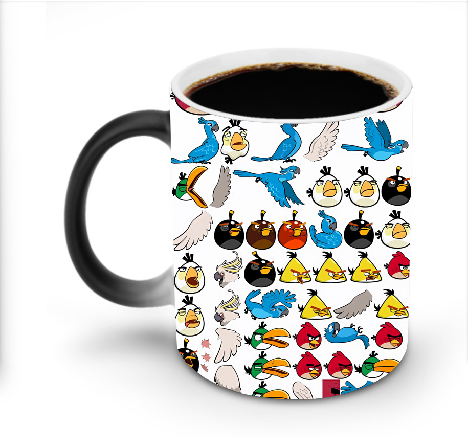 （画像用） Angry Birds アングリーバード 温度変色マグカップ