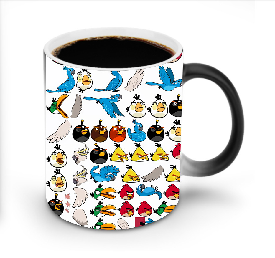 （画像用） Angry Birds アングリーバード 温度変色マグカップ