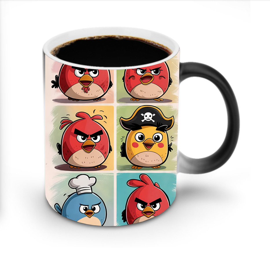 （画像用） Angry Birds アングリーバード 温度変色マグカップ