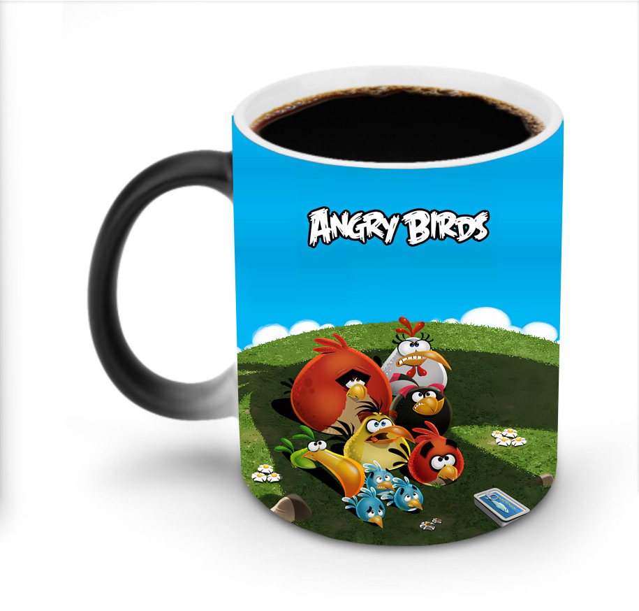 （画像用） Angry Birds アングリーバード 温度変色マグカップ