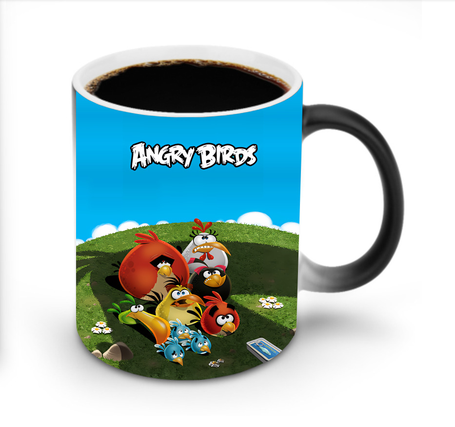 （画像用） Angry Birds アングリーバード 温度変色マグカップ