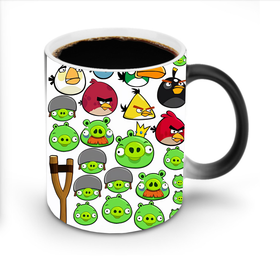 （画像用） Angry Birds アングリーバード 温度変色マグカップ
