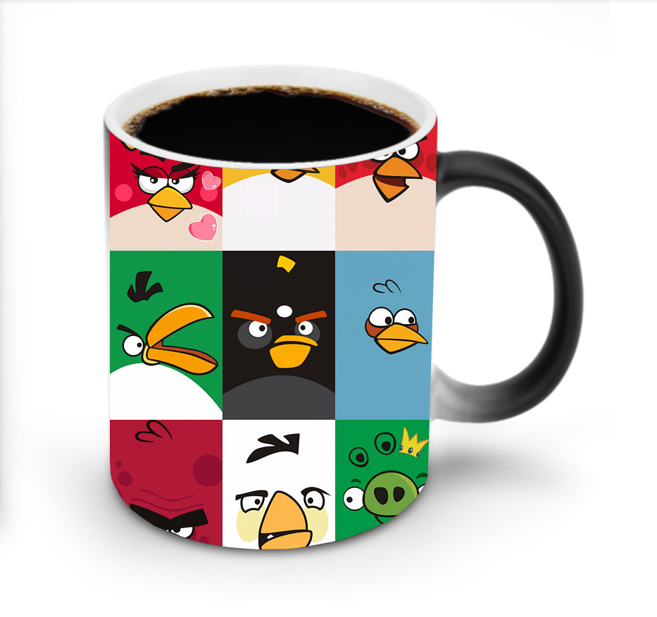 （画像用） Angry Birds アングリーバード 温度変色マグカップ