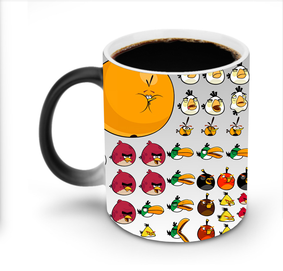 （画像用） Angry Birds アングリーバード 温度変色マグカップ