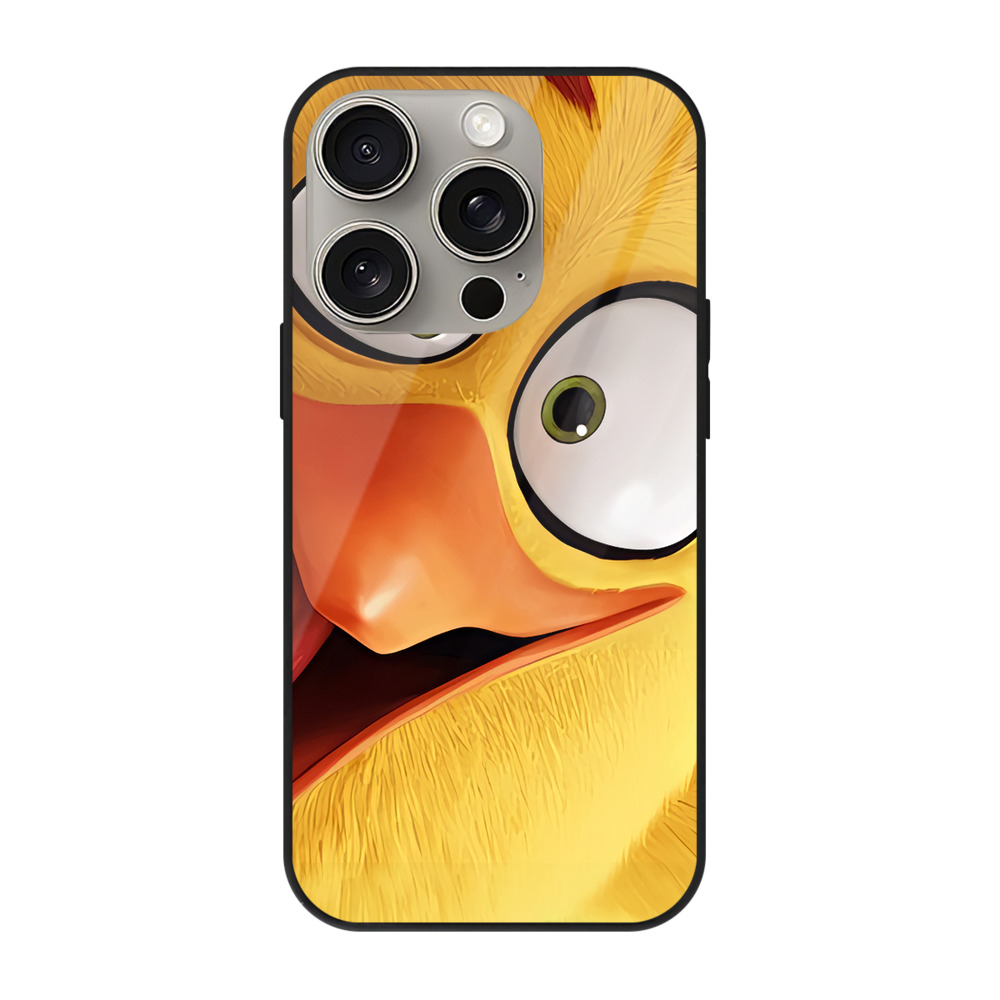 （画像用） Angry Birds アングリーバード 【iPhone15Pro対応】スマホケース 耐衝撃＆黄変防止 背面ガラス