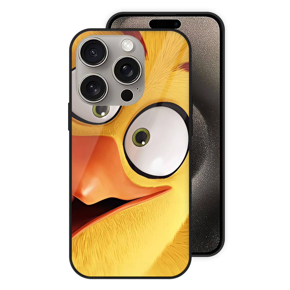 （画像用） Angry Birds アングリーバード 【iPhone15Pro対応】スマホケース 耐衝撃＆黄変防止 背面ガラス