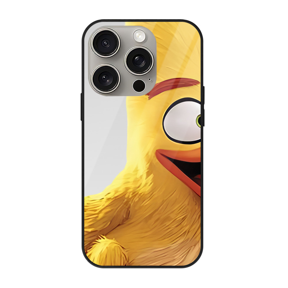 （画像用） Angry Birds アングリーバード 【iPhone15Pro対応】スマホケース 耐衝撃＆黄変防止 背面ガラス
