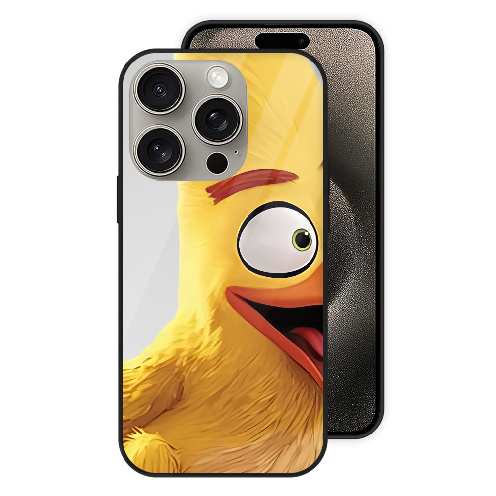 （画像用） Angry Birds アングリーバード 【iPhone15Pro対応】スマホケース 耐衝撃＆黄変防止 背面ガラス