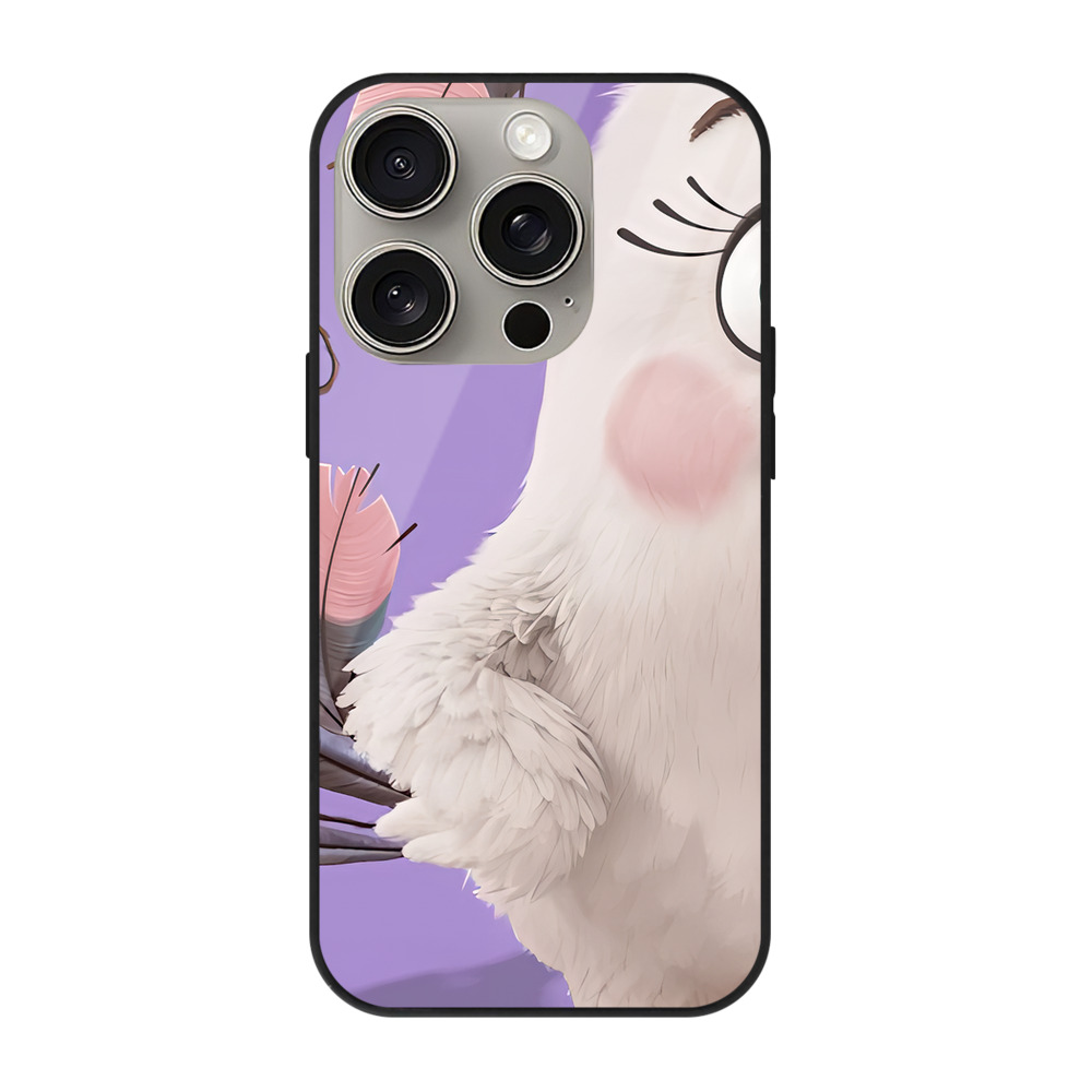 （画像用） Angry Birds アングリーバード 【iPhone15Pro対応】スマホケース 耐衝撃＆黄変防止 背面ガラス