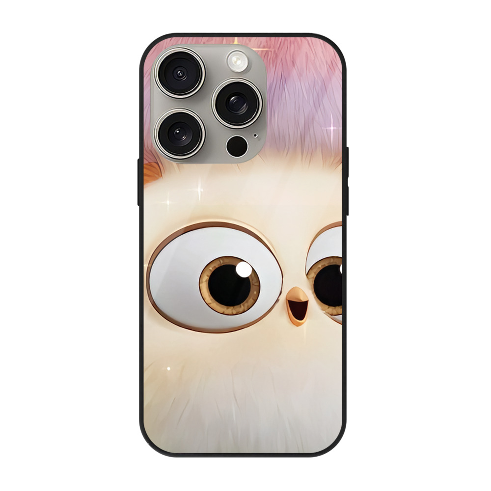 （画像用） Angry Birds アングリーバード 【iPhone15Pro対応】スマホケース 耐衝撃＆黄変防止 背面ガラス