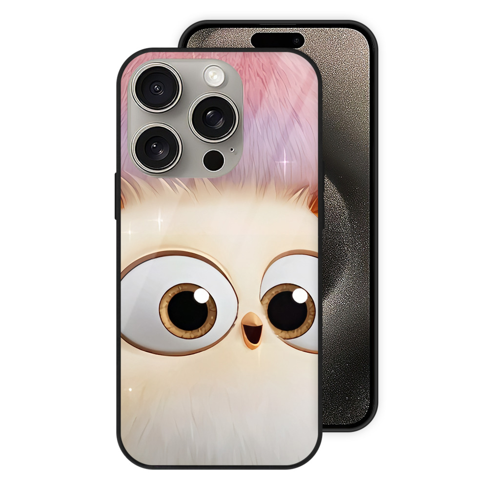 （画像用） Angry Birds アングリーバード 【iPhone15Pro対応】スマホケース 耐衝撃＆黄変防止 背面ガラス
