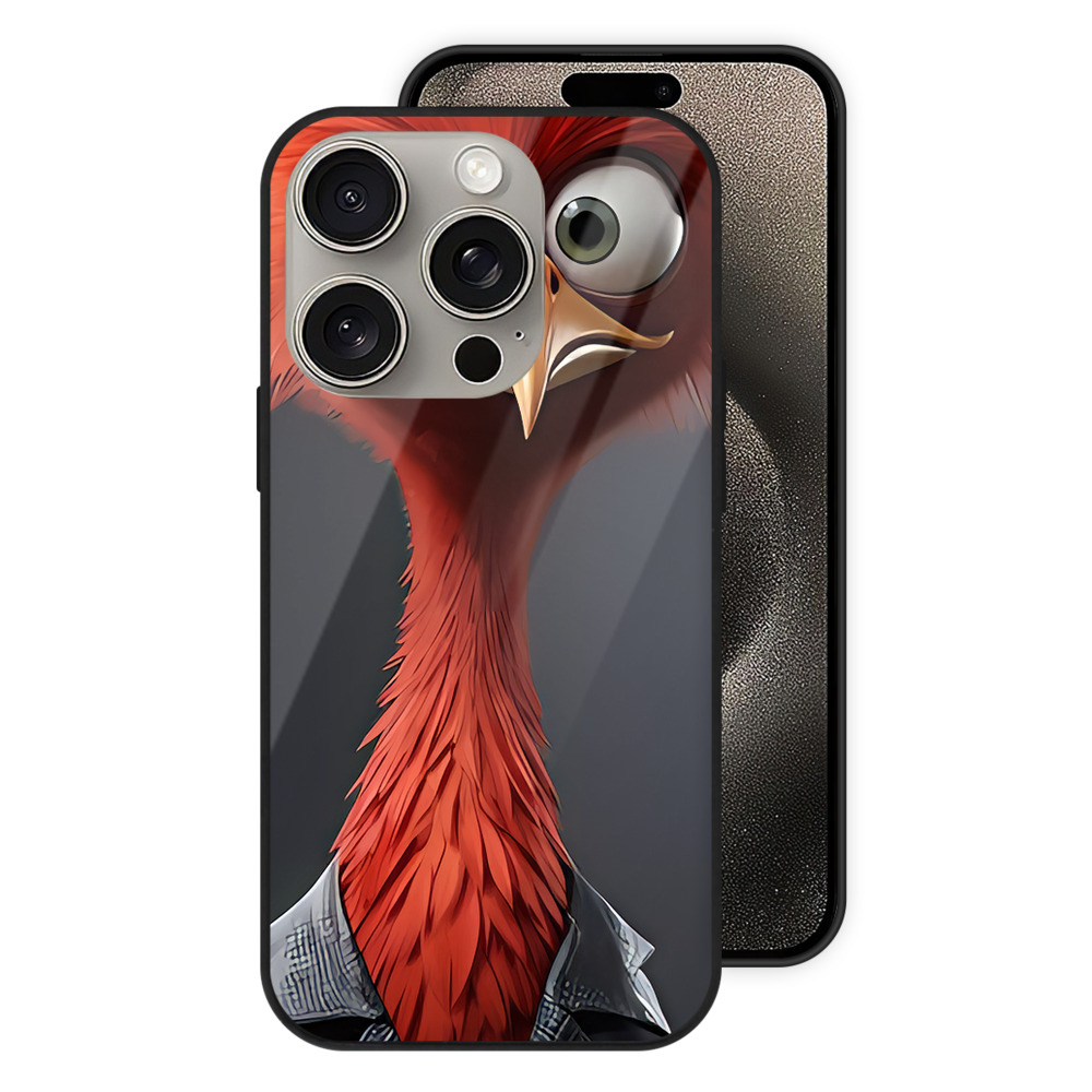 （画像用） Angry Birds アングリーバード 【iPhone15Pro対応】スマホケース 耐衝撃＆黄変防止 背面ガラス