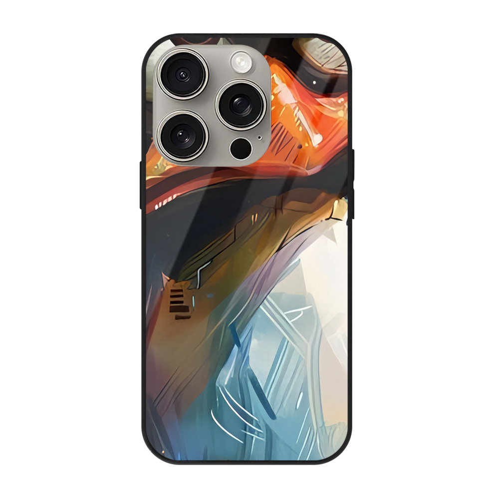 （画像用） Angry Birds アングリーバード 【iPhone15Pro対応】スマホケース 耐衝撃＆黄変防止 背面ガラス