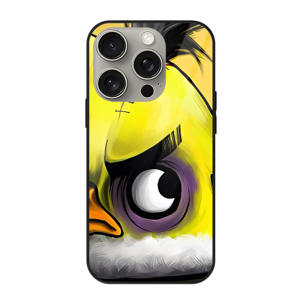 （画像用） Angry Birds アングリーバード 【iPhone15Pro対応】スマホケース 耐衝撃＆黄変防止 背面ガラス