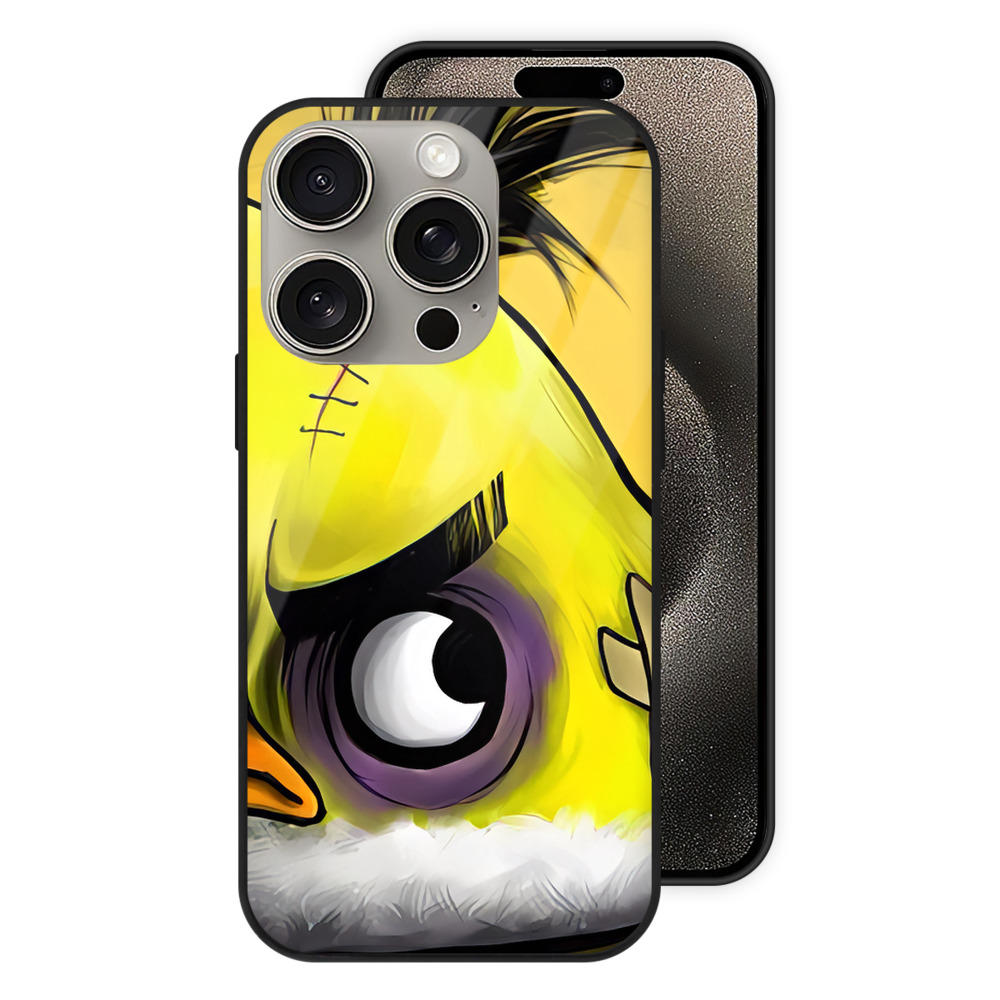 （画像用） Angry Birds アングリーバード 【iPhone15Pro対応】スマホケース 耐衝撃＆黄変防止 背面ガラス