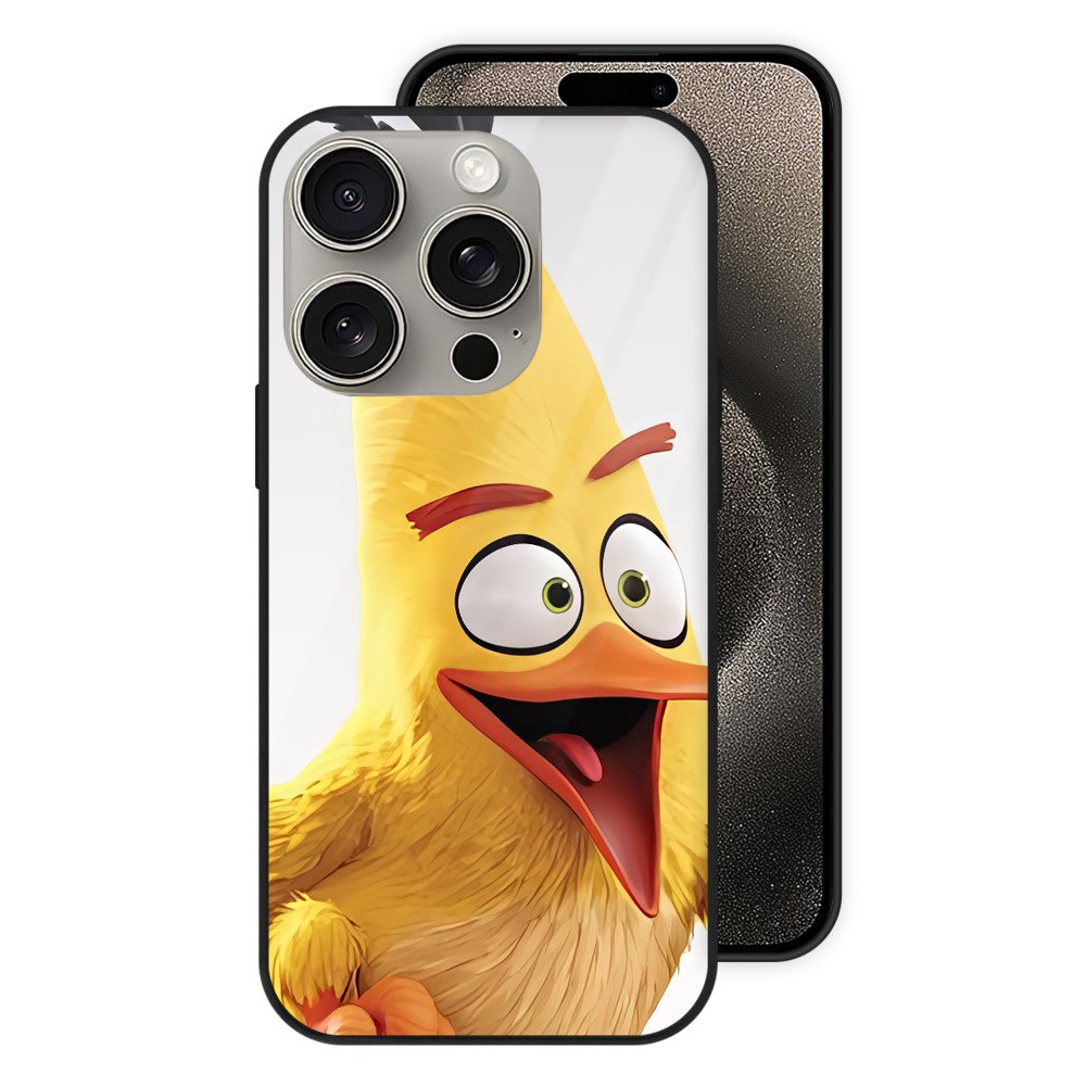 （画像用） Angry Birds アングリーバード 【iPhone15Pro対応】スマホケース 耐衝撃＆黄変防止 背面ガラス