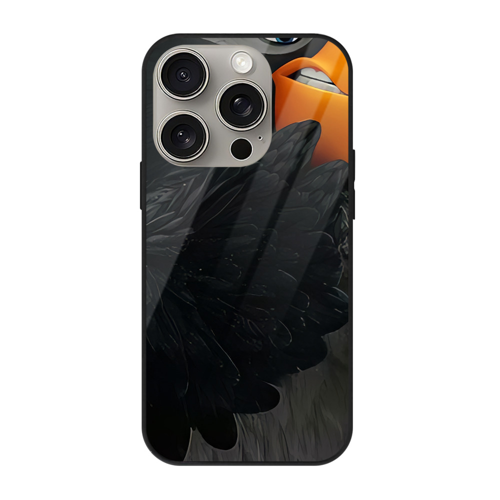 （画像用） Angry Birds アングリーバード 【iPhone15Pro対応】スマホケース 耐衝撃＆黄変防止 背面ガラス