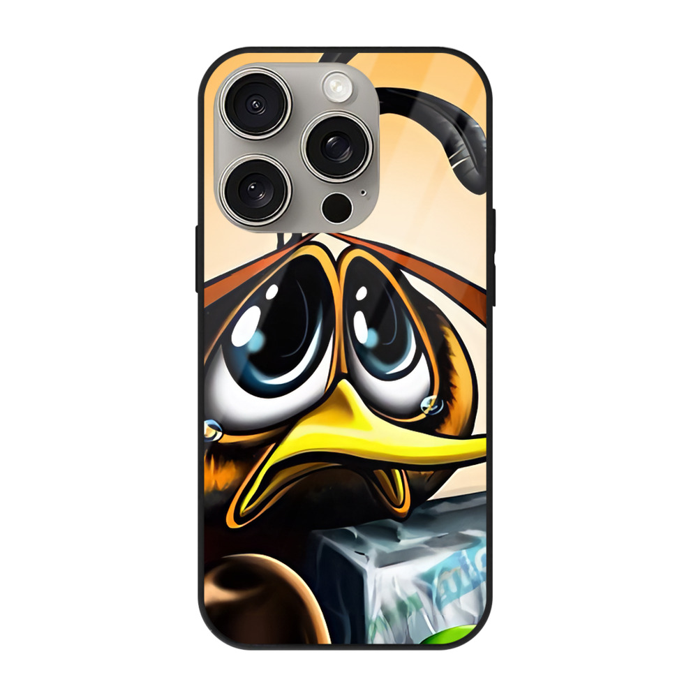 （画像用） Angry Birds アングリーバード 【iPhone15Pro対応】スマホケース 耐衝撃＆黄変防止 背面ガラス