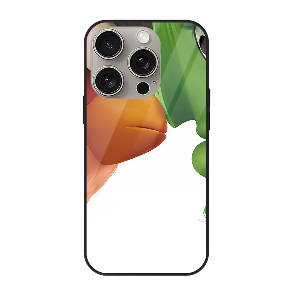 （画像用） Angry Birds アングリーバード 【iPhone15Pro対応】スマホケース 耐衝撃＆黄変防止 背面ガラス