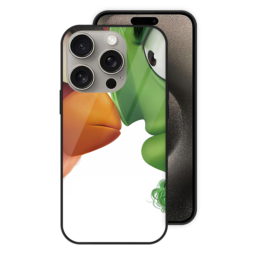 （画像用） Angry Birds アングリーバード 【iPhone15Pro対応】スマホケース 耐衝撃＆黄変防止 背面ガラス