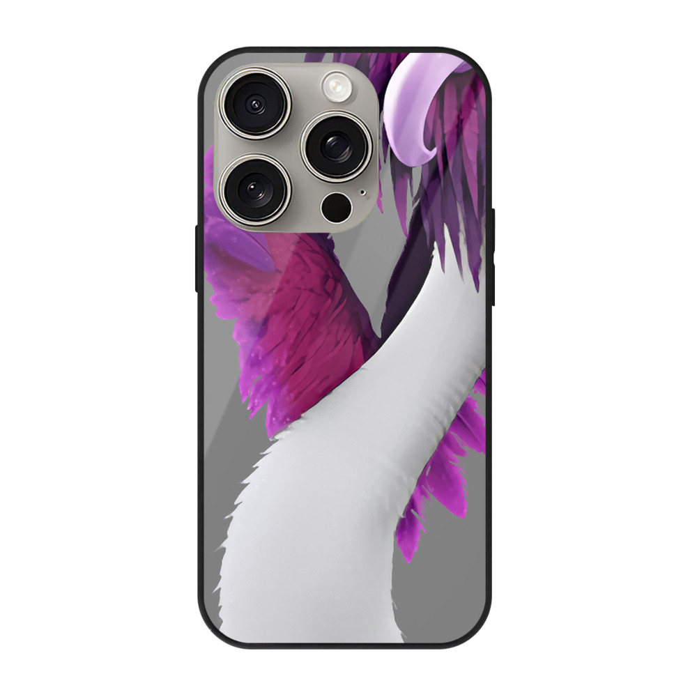 （画像用） Angry Birds アングリーバード 【iPhone15Pro対応】スマホケース 耐衝撃＆黄変防止 背面ガラス