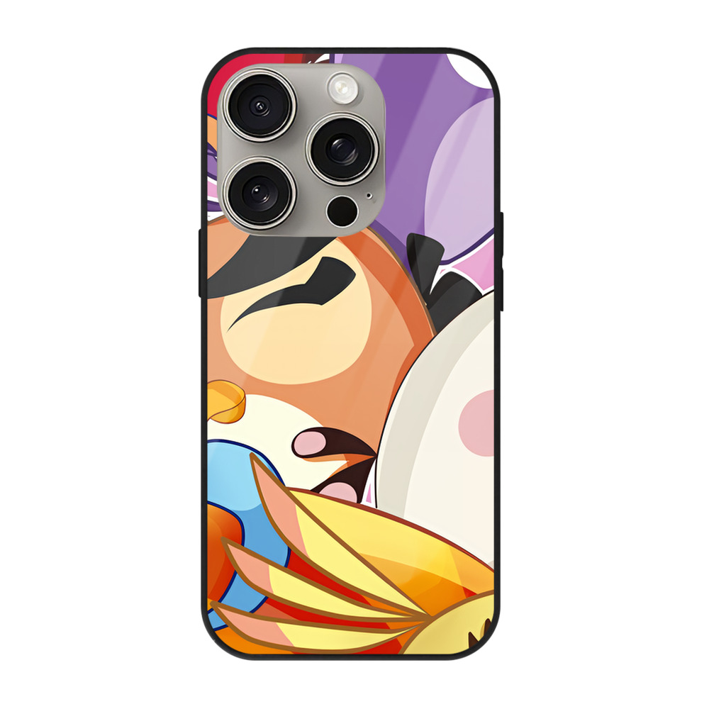 （画像用） Angry Birds アングリーバード 【iPhone15Pro対応】スマホケース 耐衝撃＆黄変防止 背面ガラス