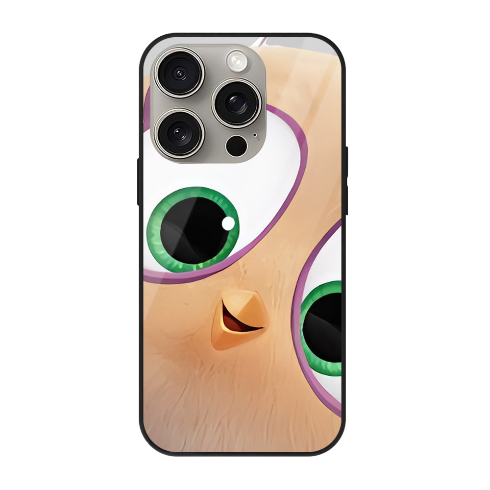 （画像用） Angry Birds アングリーバード 【iPhone15Pro対応】スマホケース 耐衝撃＆黄変防止 背面ガラス