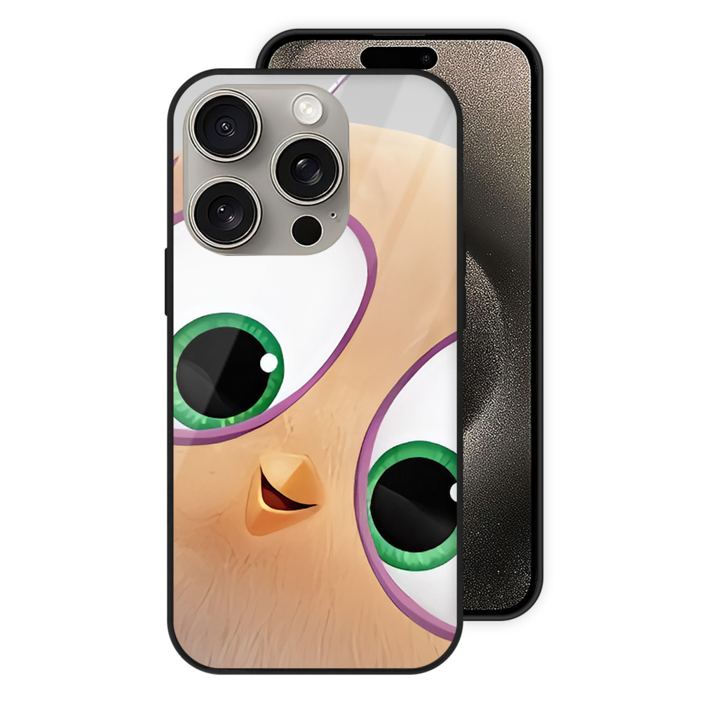 （画像用） Angry Birds アングリーバード 【iPhone15Pro対応】スマホケース 耐衝撃＆黄変防止 背面ガラス