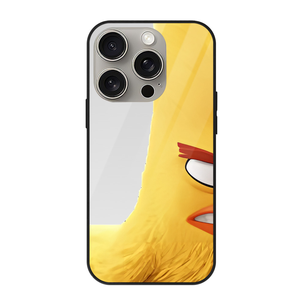 （画像用） Angry Birds アングリーバード 【iPhone15Pro対応】スマホケース 耐衝撃＆黄変防止 背面ガラス