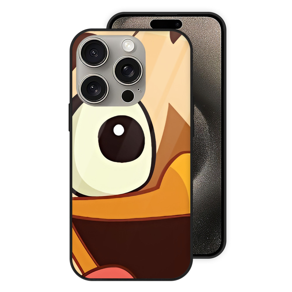 （画像用） Angry Birds アングリーバード 【iPhone15Pro対応】スマホケース 耐衝撃＆黄変防止 背面ガラス