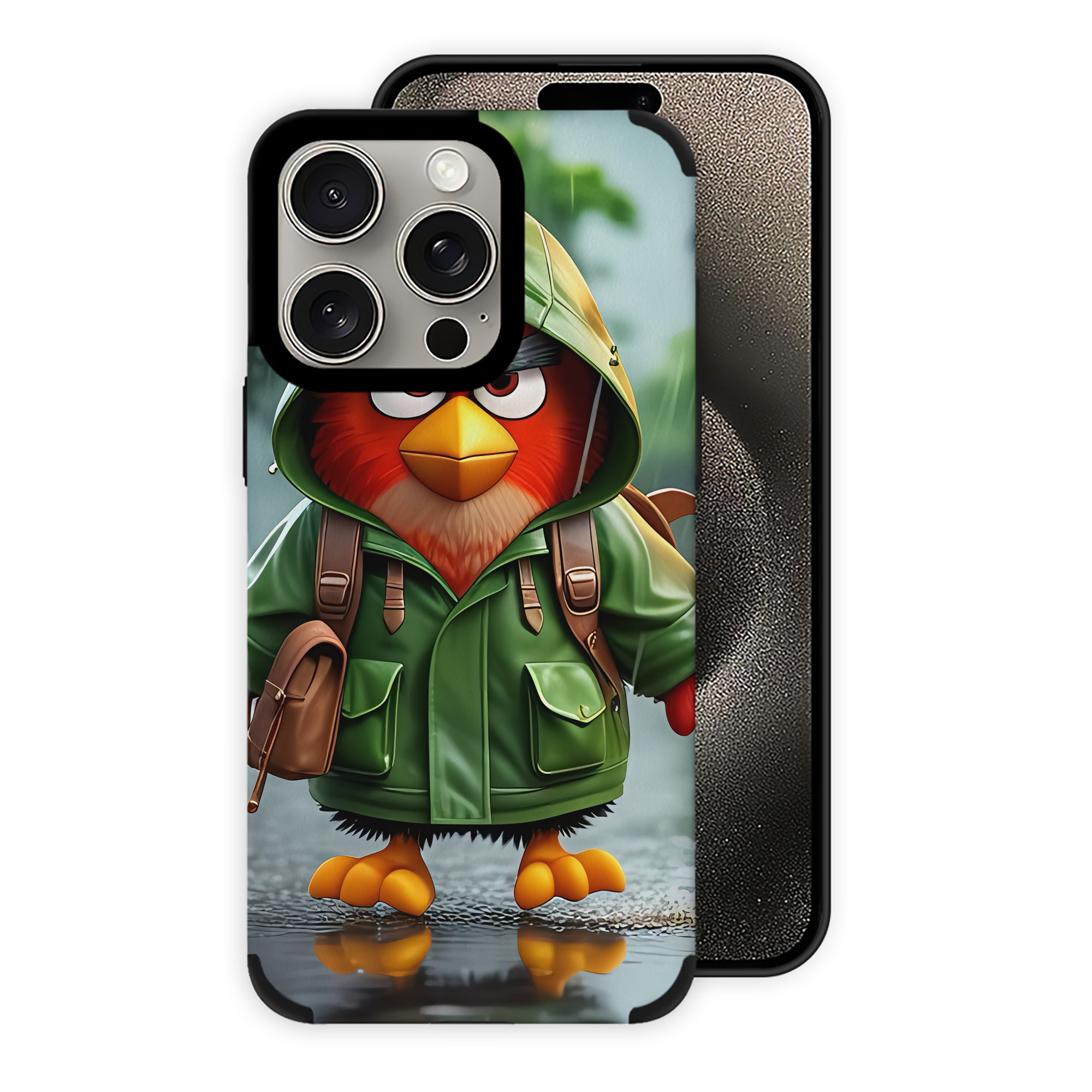 （画像用） Angry Birds アングリーバード 【iPhone15ProMax対応】 PUレザー スマホケース 耐衝撃＆黄変防止
