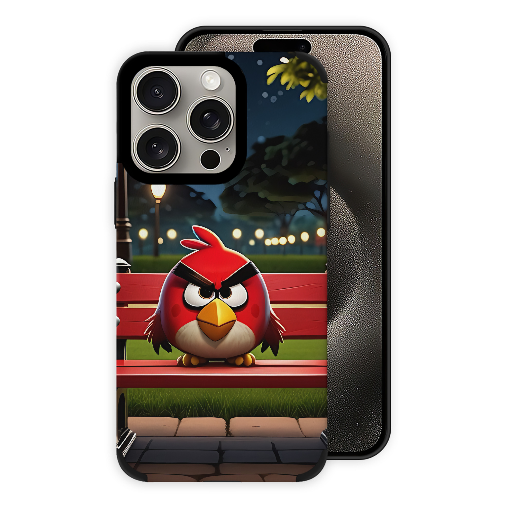 （画像用） Angry Birds アングリーバード 【iPhone15ProMax対応】 PUレザー スマホケース 耐衝撃＆黄変防止