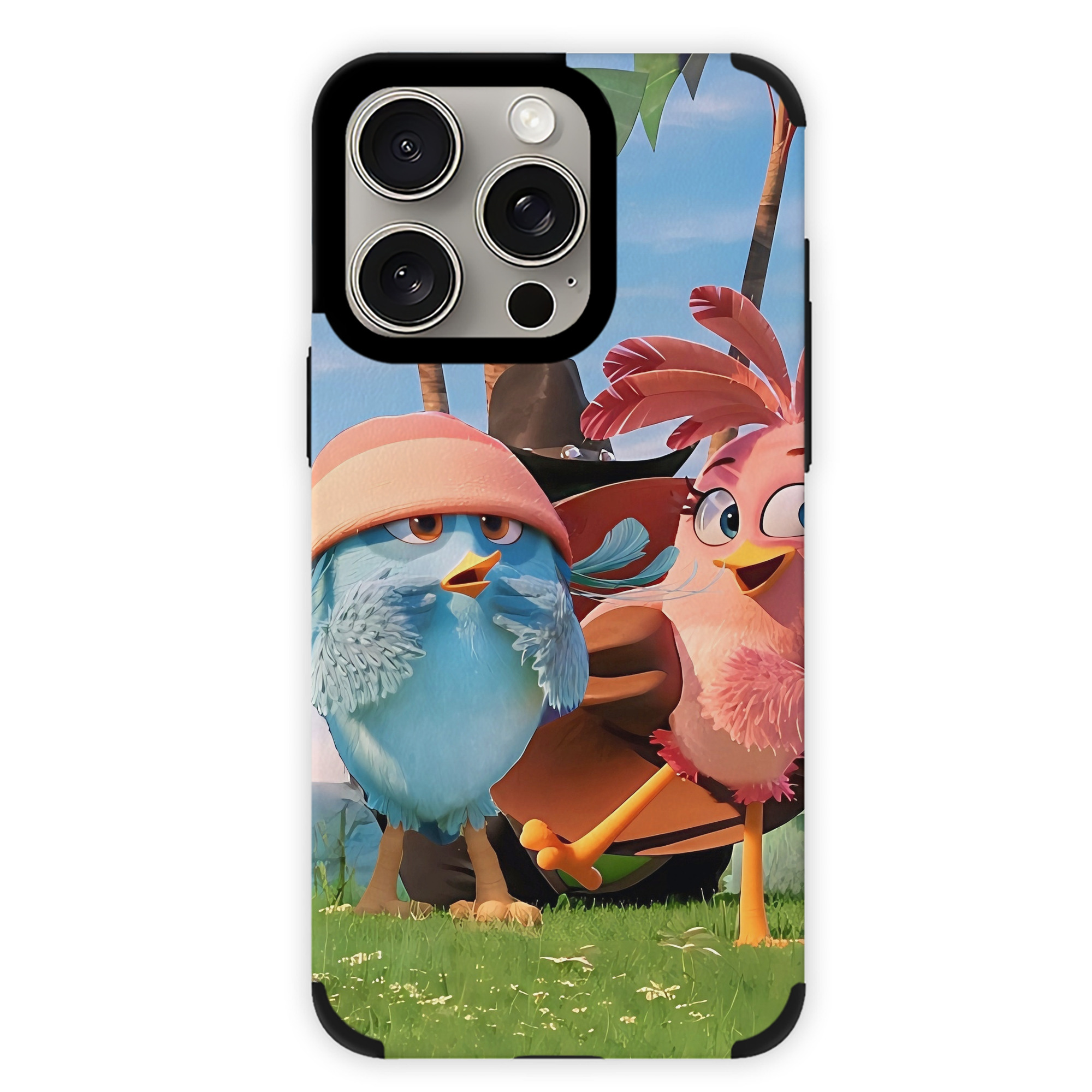 （画像用） Angry Birds アングリーバード 【iPhone15ProMax対応】 PUレザー スマホケース 耐衝撃＆黄変防止