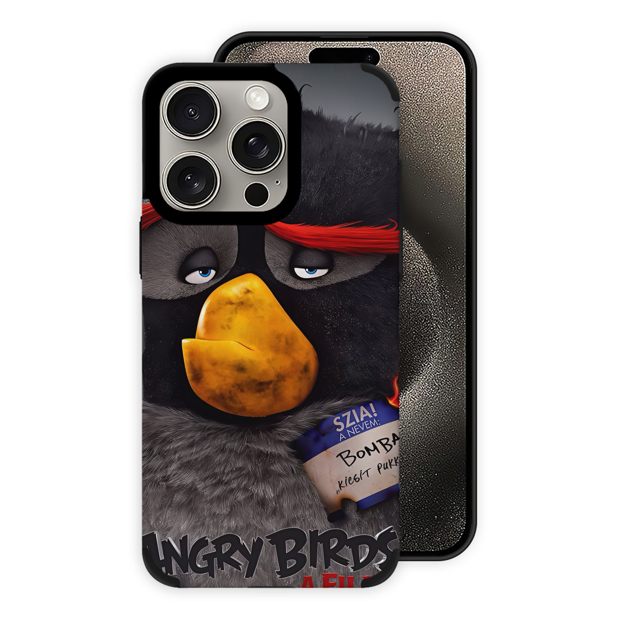 （画像用） Angry Birds アングリーバード 【iPhone15ProMax対応】 PUレザー スマホケース 耐衝撃＆黄変防止