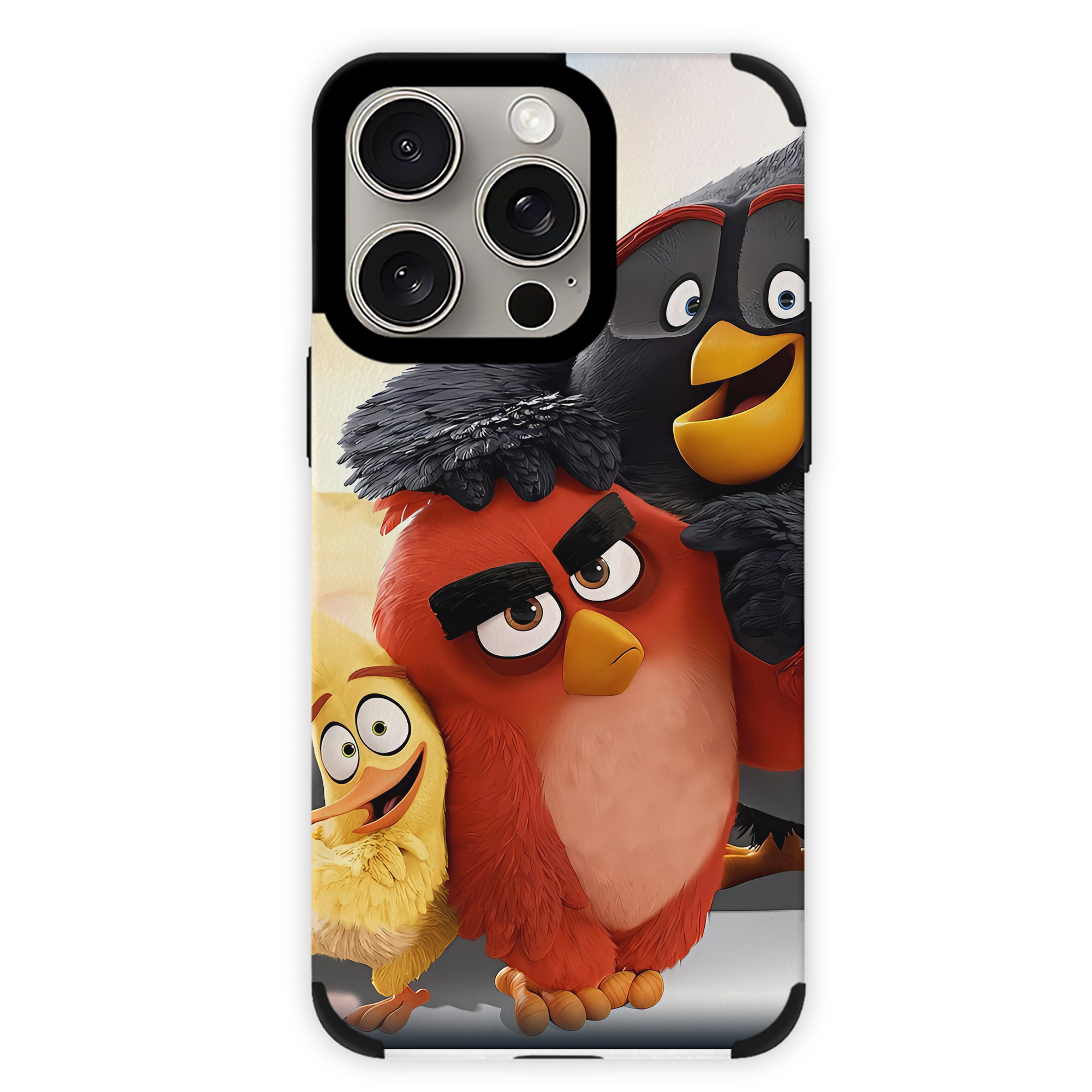 （画像用） Angry Birds アングリーバード 【iPhone15ProMax対応】 PUレザー スマホケース 耐衝撃＆黄変防止