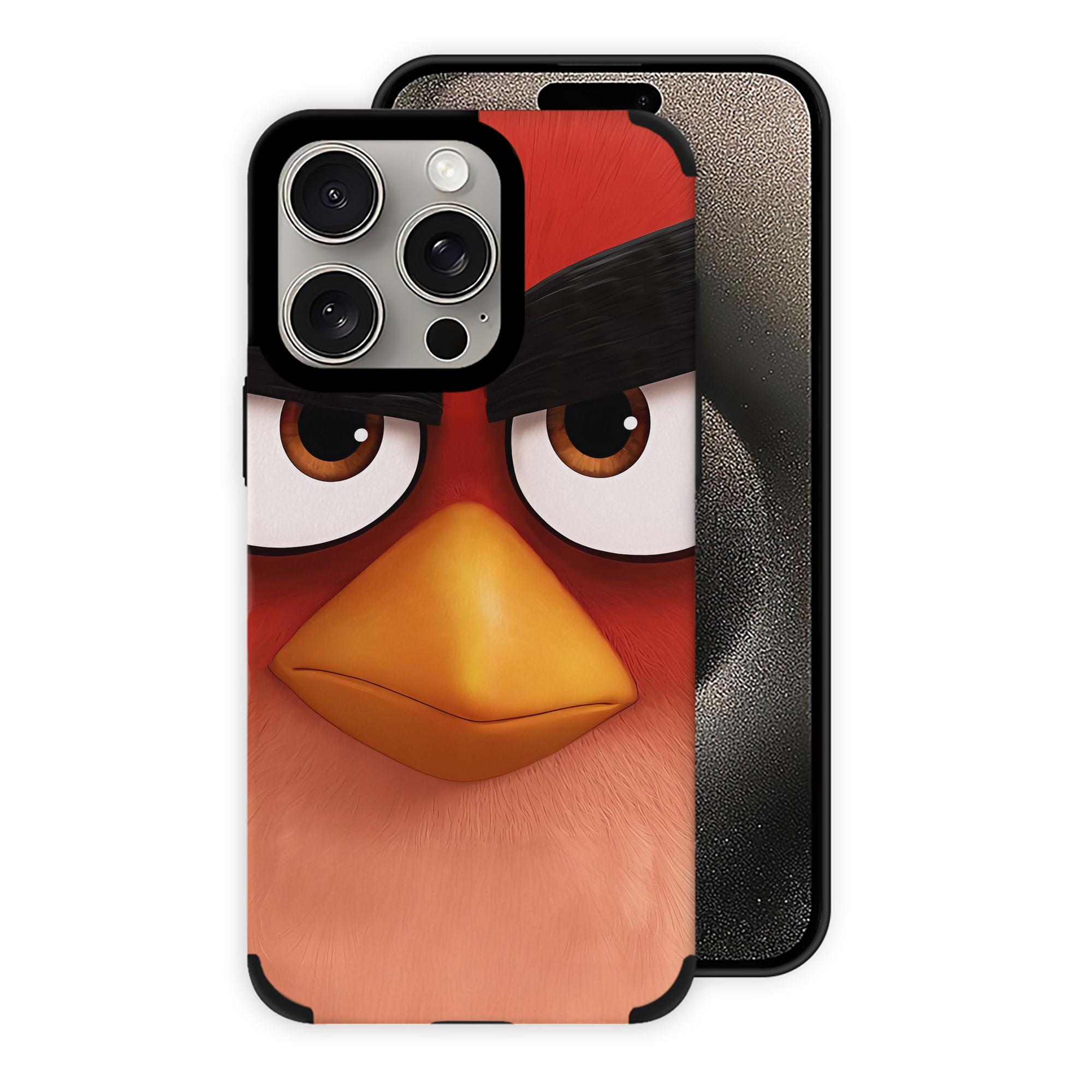 （画像用） Angry Birds アングリーバード 【iPhone15ProMax対応】 PUレザー スマホケース 耐衝撃＆黄変防止