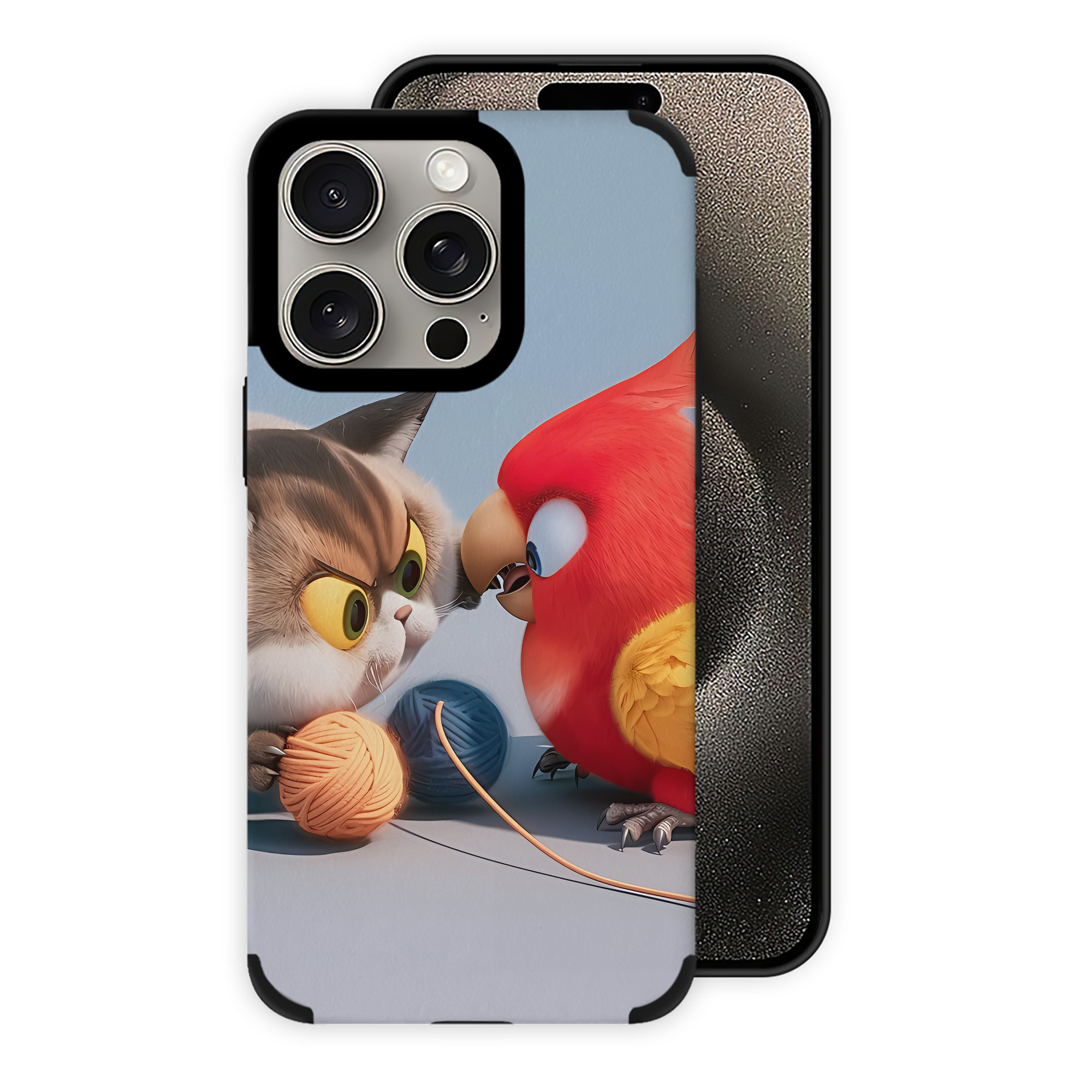 （画像用） Angry Birds アングリーバード 【iPhone15ProMax対応】 PUレザー スマホケース 耐衝撃＆黄変防止