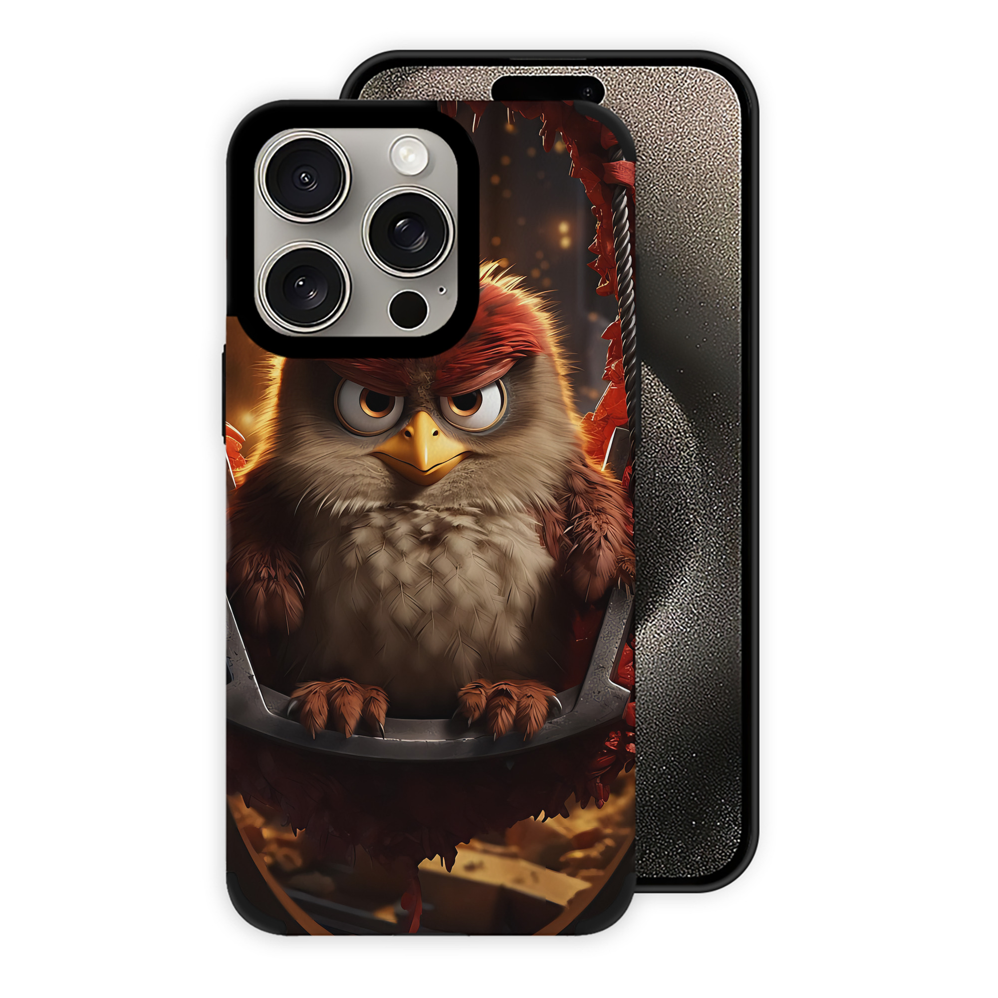 （画像用） Angry Birds アングリーバード 【iPhone15ProMax対応】 PUレザー スマホケース 耐衝撃＆黄変防止