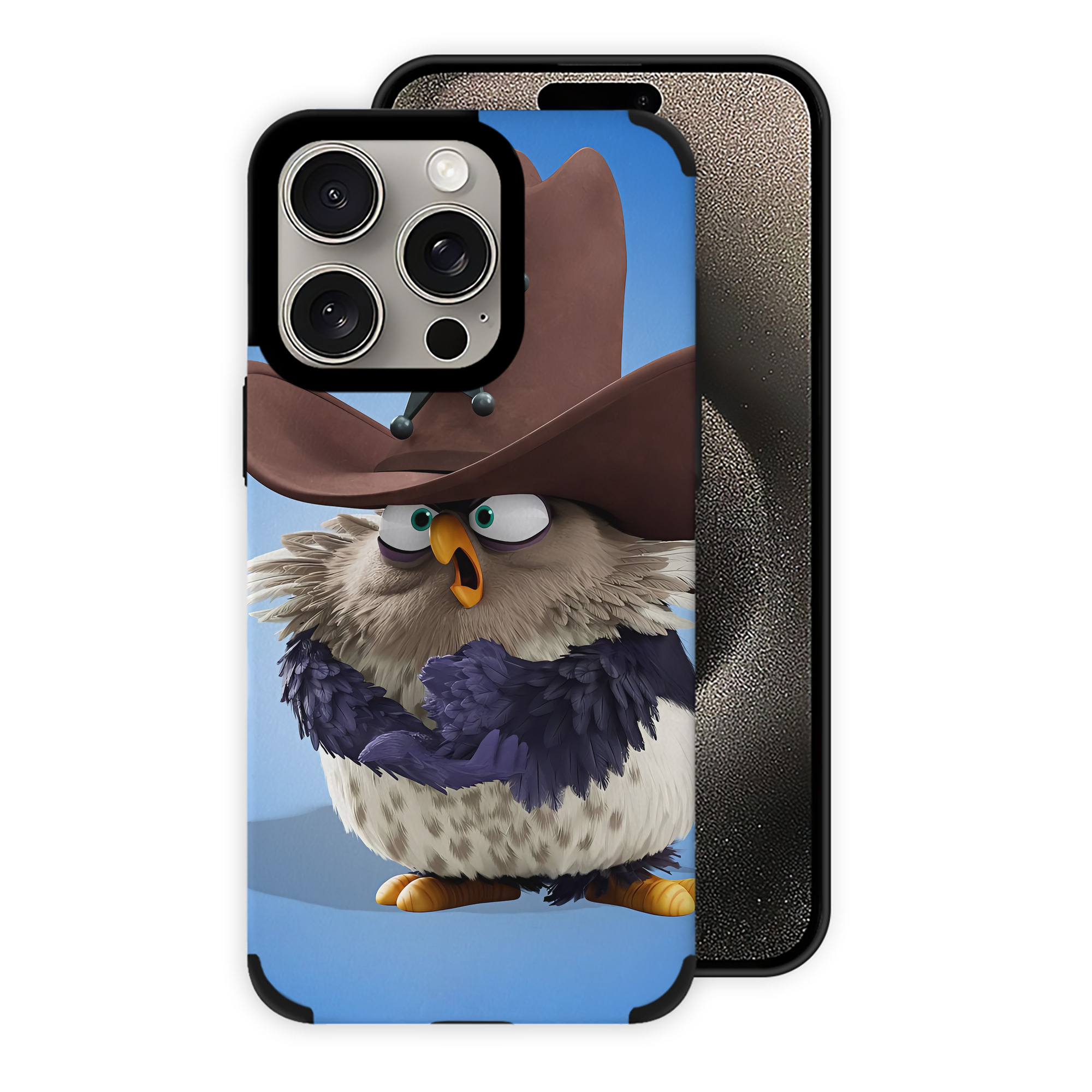 （画像用） Angry Birds アングリーバード 【iPhone15ProMax対応】 PUレザー スマホケース 耐衝撃＆黄変防止